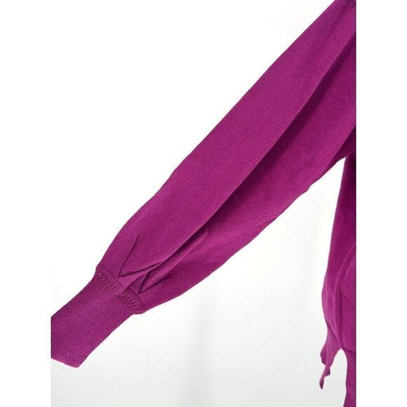 ✨ NOEN Cashmere Blend Colorblock Sweater Purple and Tan Size L  NWOT✨ - Picture 2 of 13